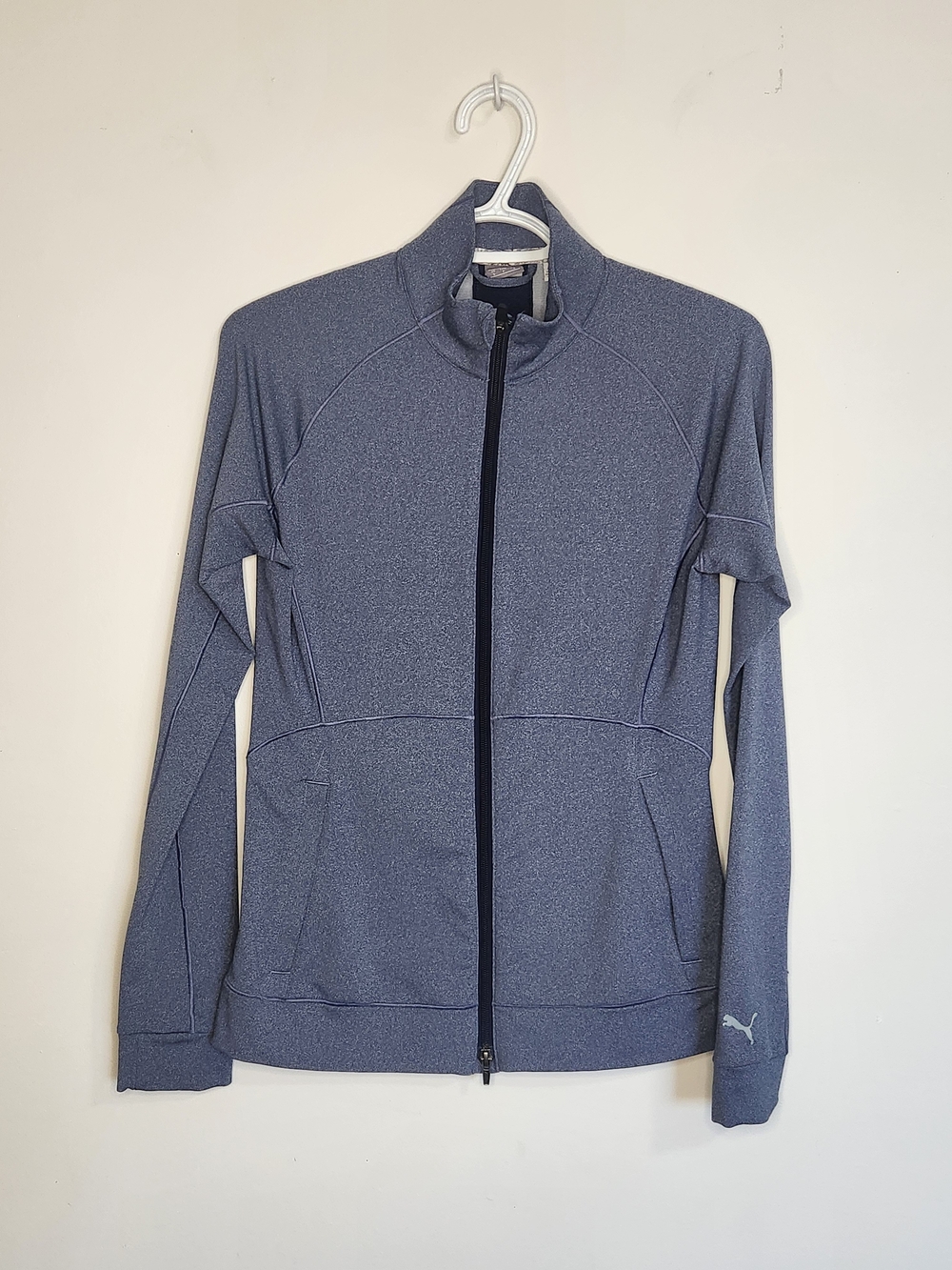 Puma Navy Heathered Blue womens Zip up top